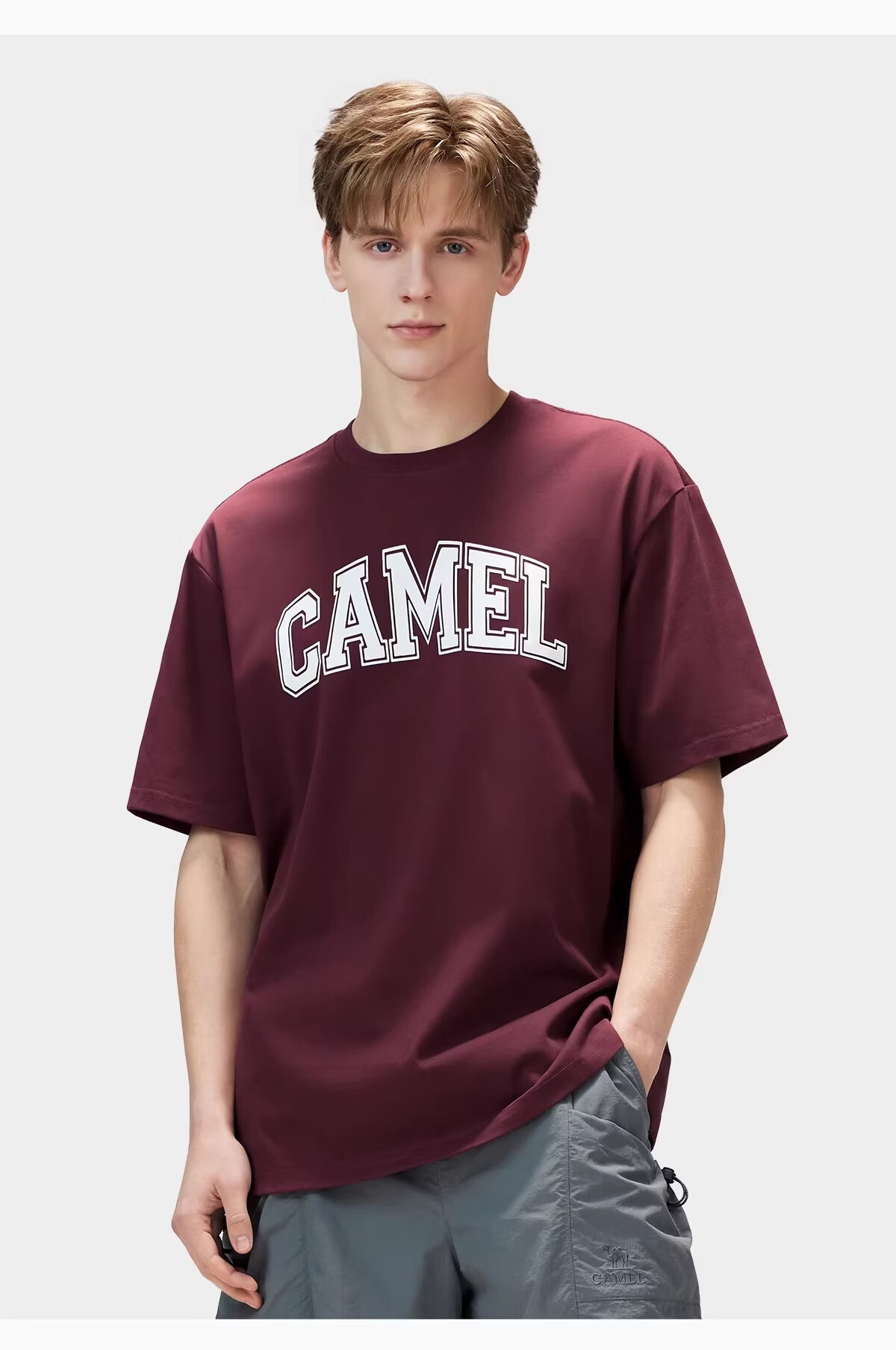 CAMEL Outdoor Quick-Dry T-Shirt Unisex Spring Summer 2026 Breathable Moisture-Wicking Stretch Cotton Hiking Mountaineering Sports Top 9098 17