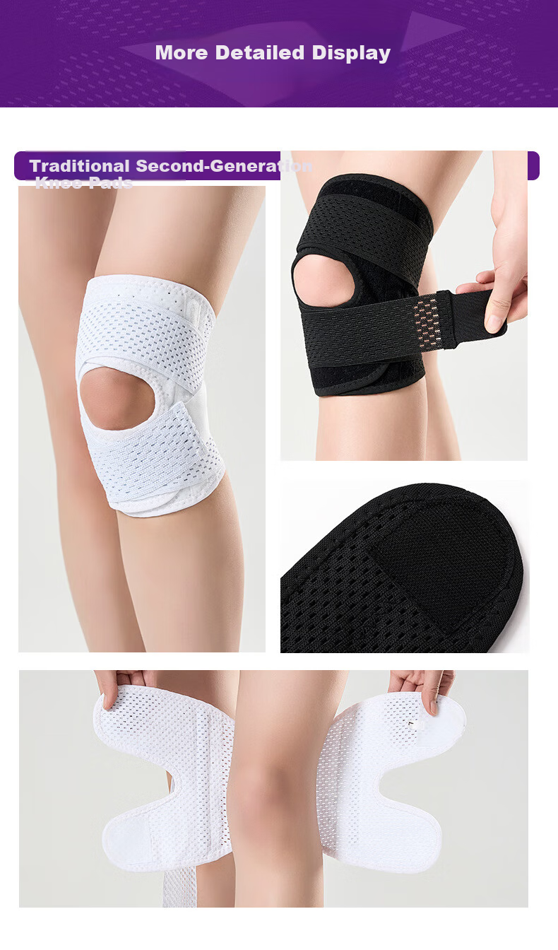 Langsha Knee Brace for Meniscus Injury Sports Knee Support Protective Running Knee Joint Brace Synovitis Special Badminton Summer 9