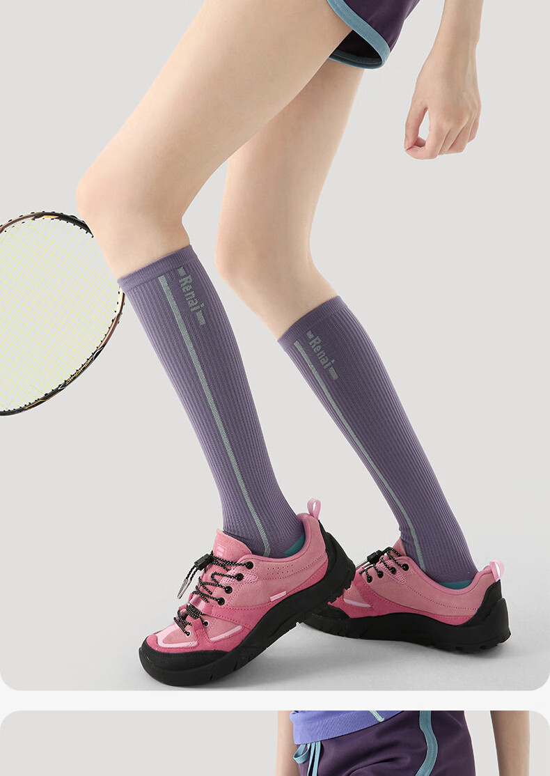 Dewick Sports Socks Long Socks Running Sweat-Absorbing Odor-Resistant Antibacterial Basketball Socks for Men and Women Casual White 3 Pairs L 14