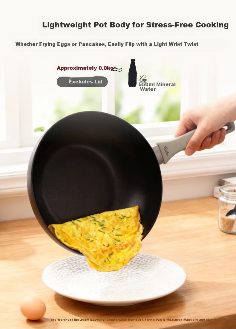 Fissler Easy Kitchen Series 26cm Non-Stick Frying Pan Flat Bottom Gas Stove Compatible 4