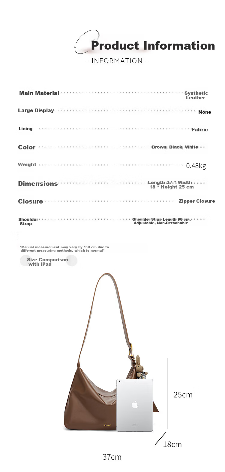 St&Sat 2026 Large Capacity Tote Bag Crossbody Shoulder Bag Commuter Women's Bag 38 Women's Day Gift for Wife and Mom 6