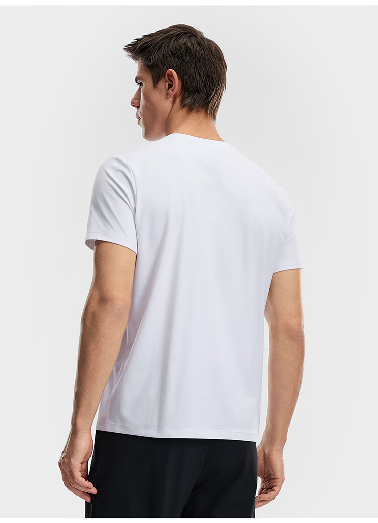 FILA Official Men's Knitted Short Sleeve Shirt 2026 Summer Fitness Sports Basic Moisture-Wicking Quick-Dry T-Shirt 52