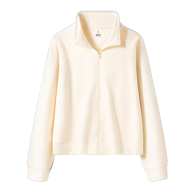 Baleno Stand Collar Cardigan Sweatshirt Women's Jacket 2026 Spring Autumn New Loose Versatile Zip-up Lightweight Top