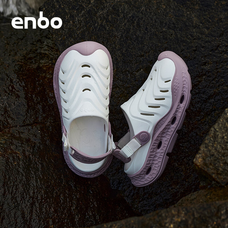 ENBO 2026 Spring New Sports Clog Comfortable Sandals Casual Shoes Cloud Mist Purple 38 240