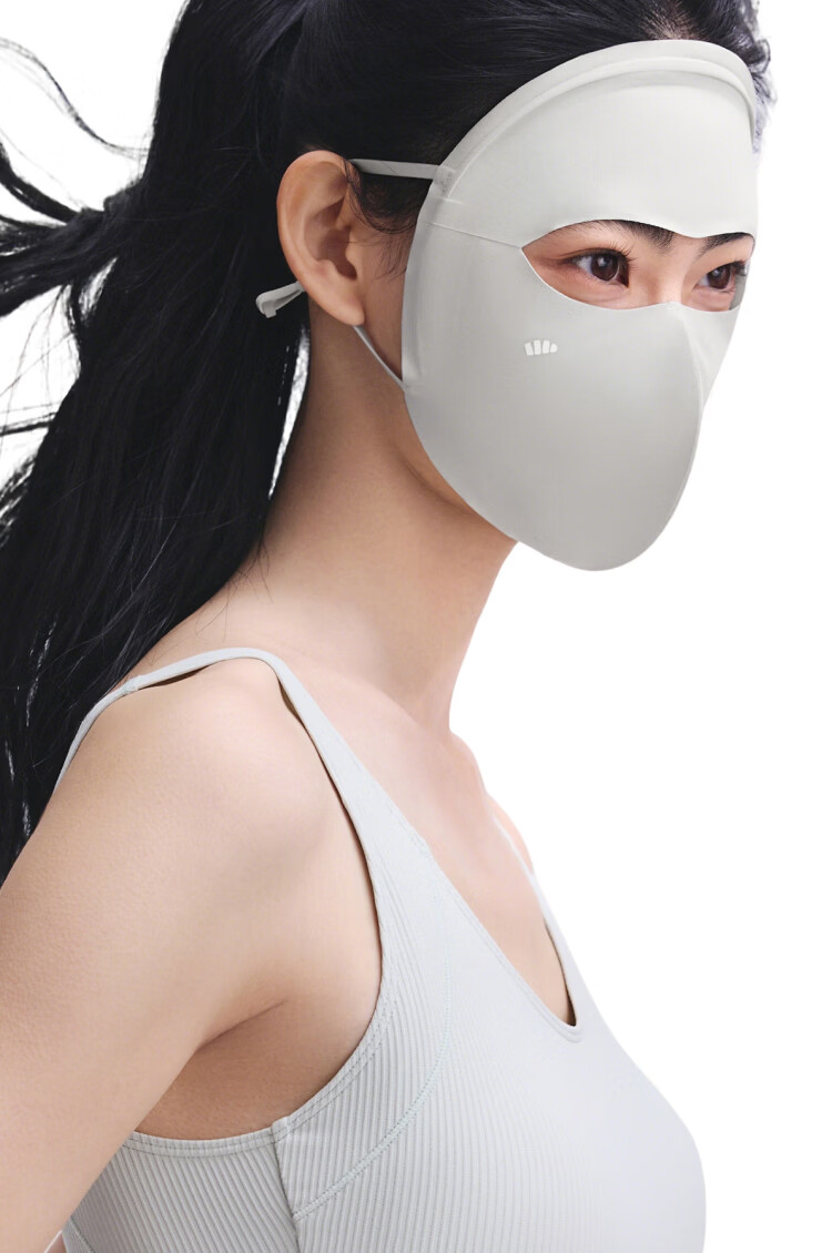 Beneunder Sunscreen Face Mask for Women UV Protection Medical Beauty Full Face Shield High UV Resistance Stylish Face Bikini Cycling Face Guard Mountain Gray 12