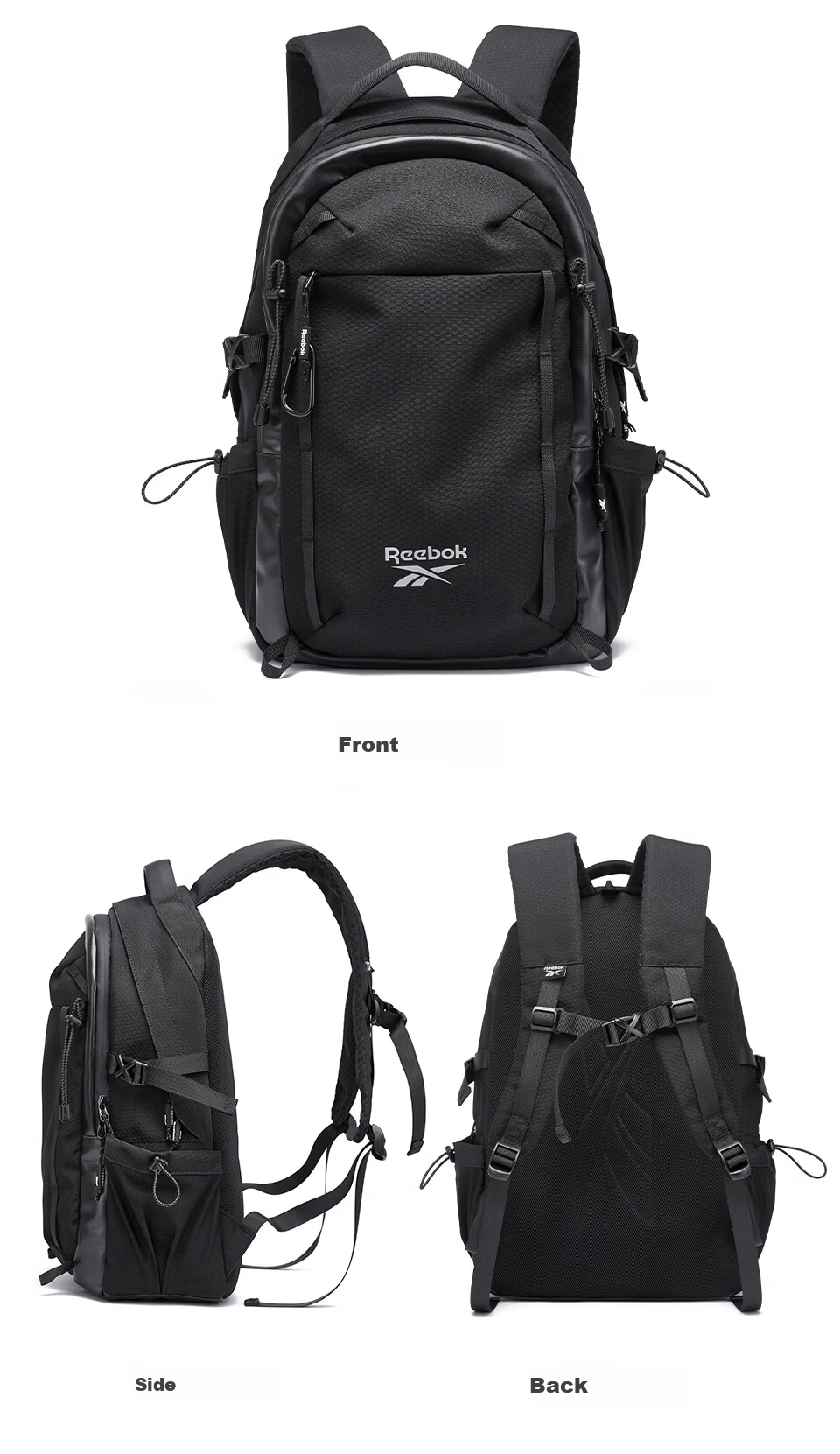 Reebok Outdoor Sports Backpack for Men 2026 New Large Capacity Travel Hiking Bag Light Sand Brown 15