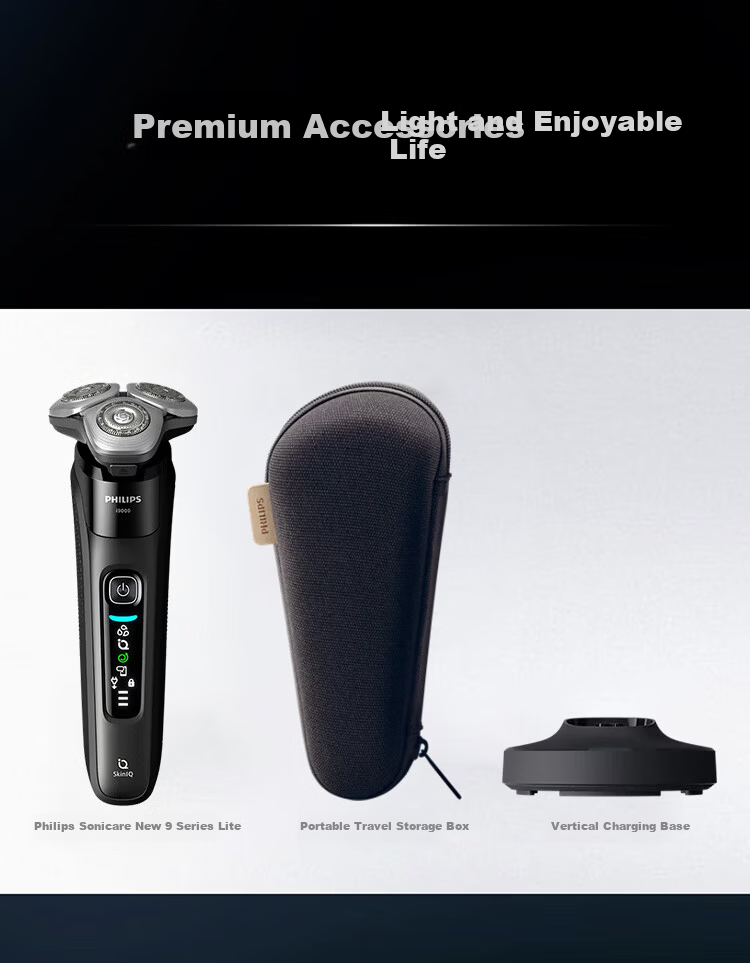 PHILIPS Electric Shaver New Generation Rotary Series 9 Lite - New Flagship Entry 0.00 Nanometer Precision Razor New Year Gift for Father X9000/10 13
