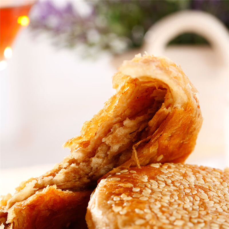福成麻酱烧饼280g*3袋(12枚) 芝麻酱火烧 春节也送货