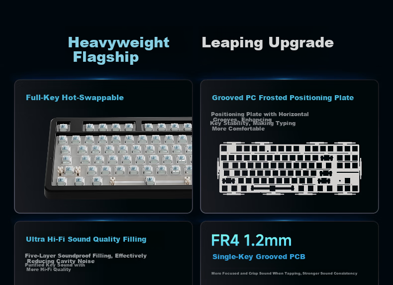 X87 Wireless Mechanical Keyboard with Wired and Bluetooth Tri-Mode, Customizable 5-Layer Filled Side-Engraved High-Value Gaming and Office 87-Key - Black Cloud Moss Switch 3