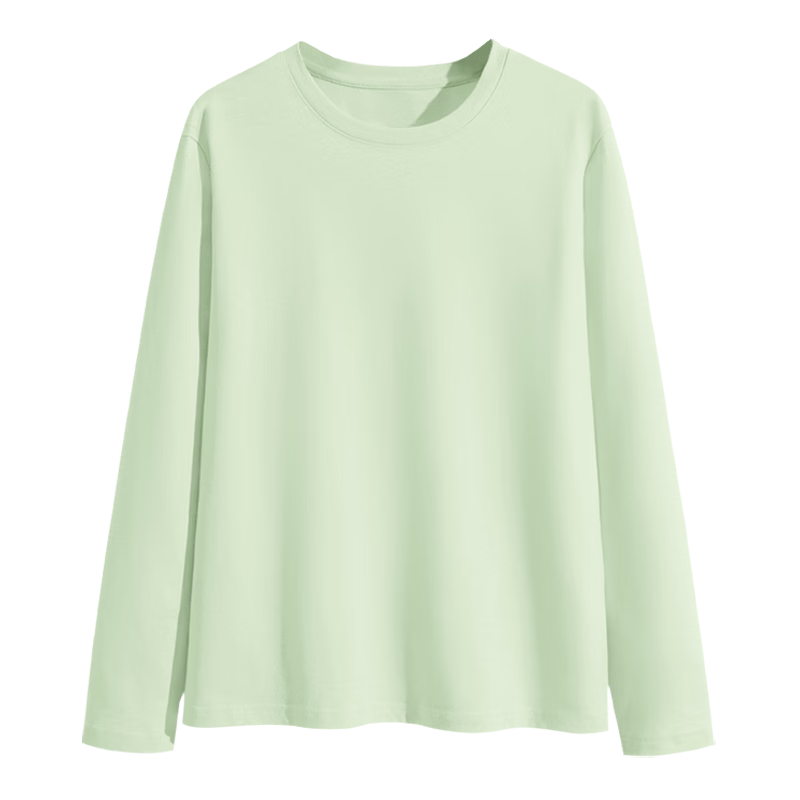 Urban Beauty White Cotton Long Sleeve T-Shirt for Women 2026 New Spring Autumn Plus Size Outerwear Basic Top Spring Inner Wear