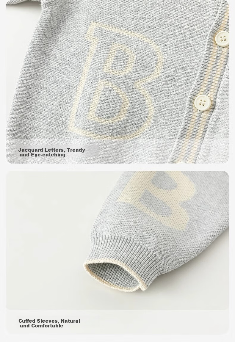 DAVE & BELLA Kids Sweater Cardigan Autumn Boys Cotton Knit Jacket Baby Outerwear Top 5