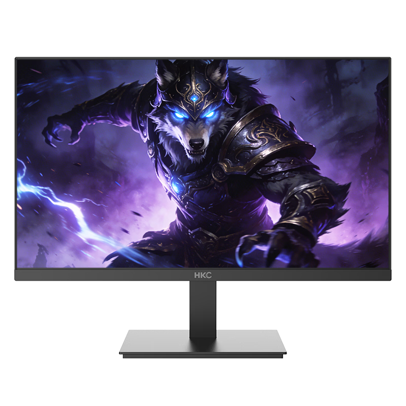 HKC 27-inch 180Hz High Refresh Rate IPS Panel 99% sRGB Wide Color Gamut 144Hz Gaming E-sports Office Low Blue Light LCD Monitor HDMI Interface Wolf Warrior V7