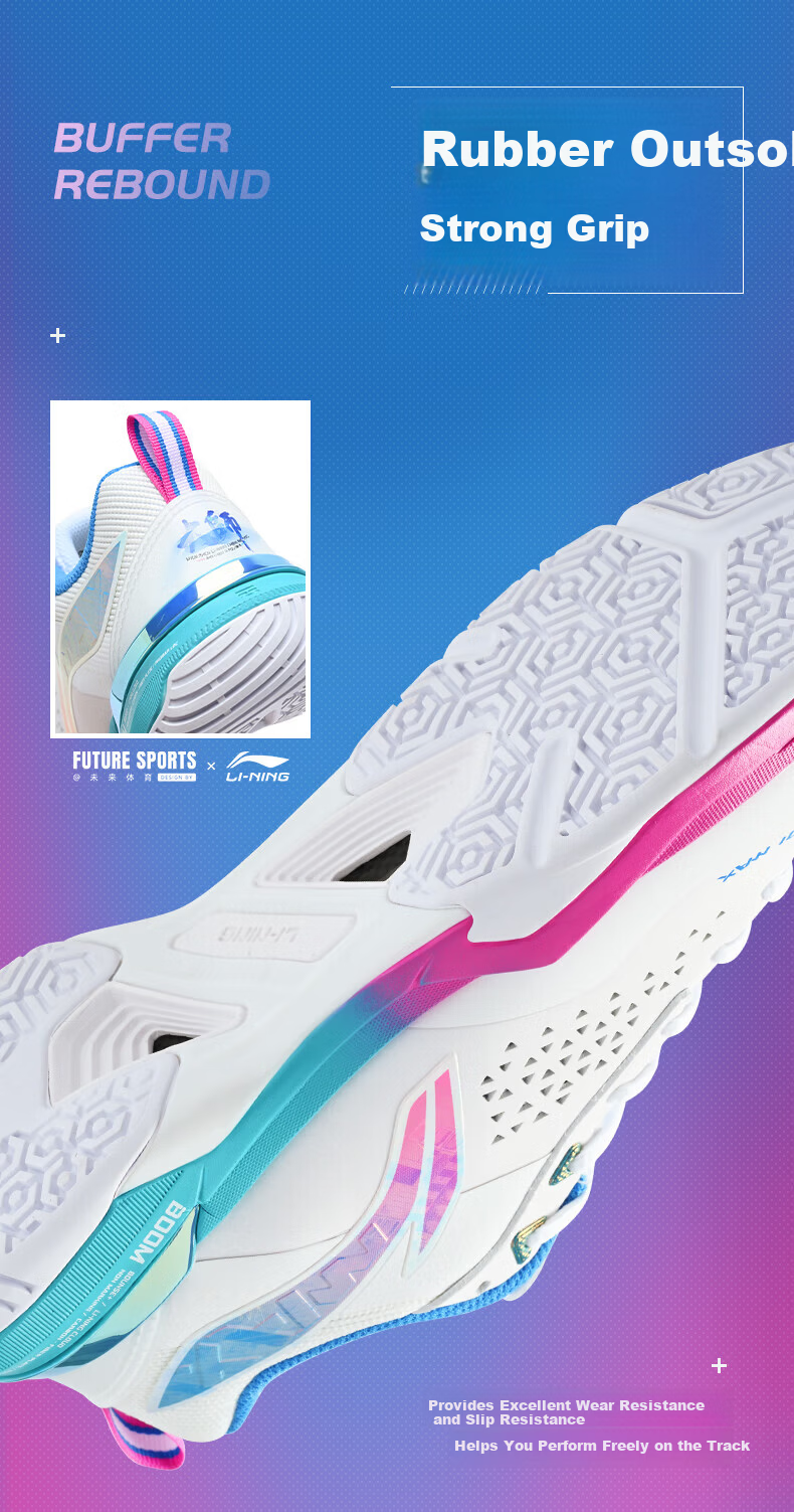 LI-NING Badminton Shoes Blade Max City Edition Master Tournament Color Professional Training Sports Shoes Size 36 7