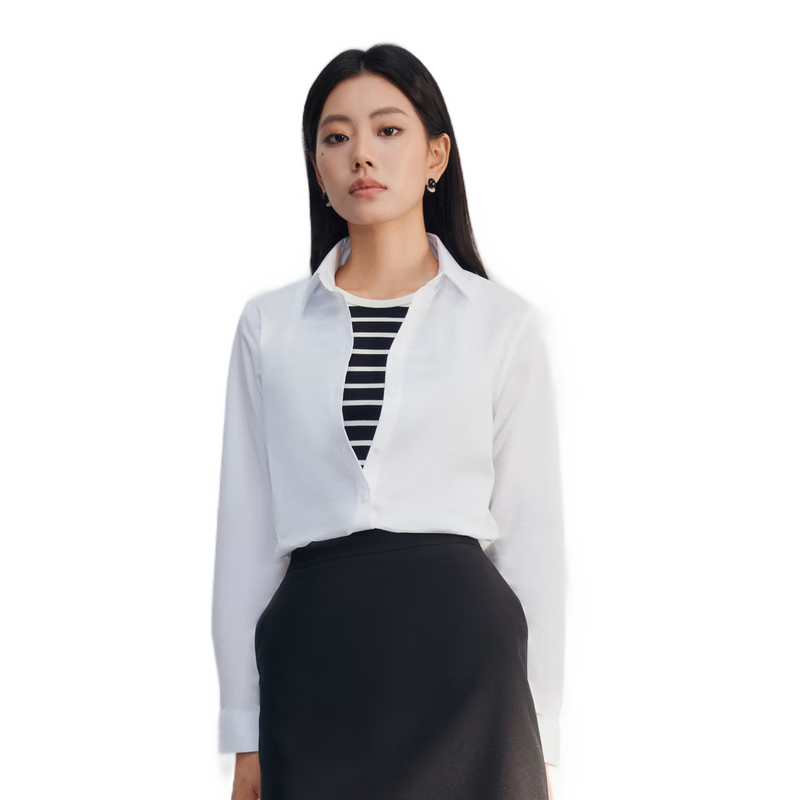 G2000 Women's Autumn Winter Business Commuter Long Sleeve Shirt Cotton Comfortable Mall Same Style