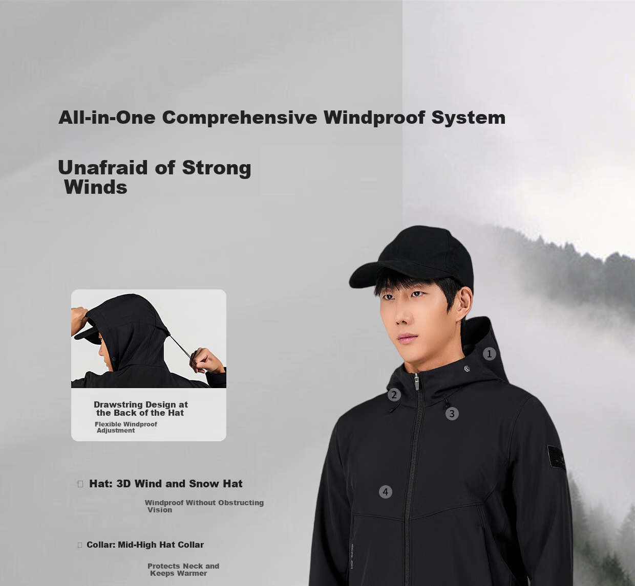 SCALER Outdoor Softshell Jacket Unisex Windproof Warm Liner Mountaineering Hiking Coat F2916D31 9