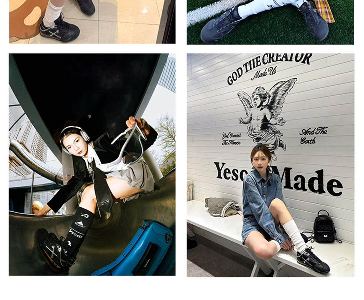 ON MAX Star Model Four-Leaf Clover Training Shoes Casual Slip-On Sneakers Unisex Spring Summer New Black Size 40 4