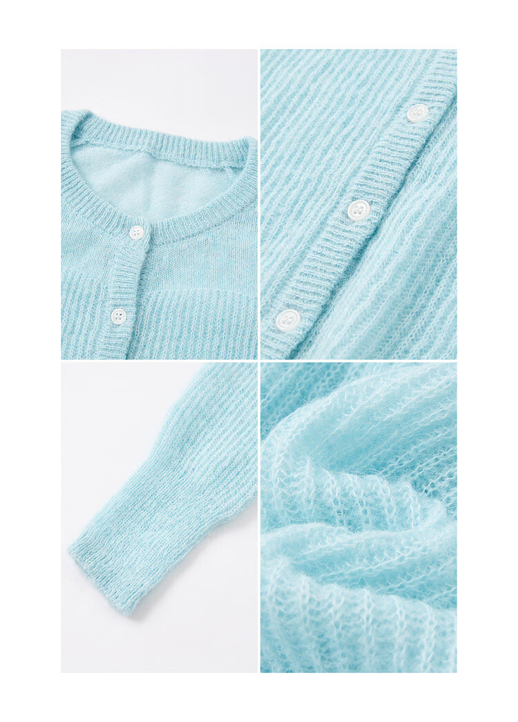 MT Semi-Sheer Style Spring Soft Dopamine Socialite High Elasticity Slimming Knit Top for Women 12