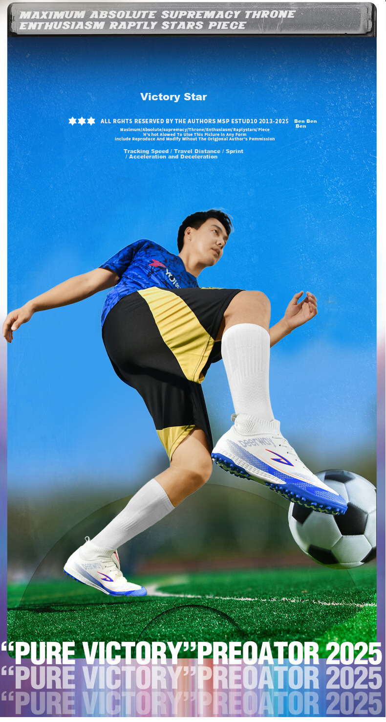 DEERWAY Adult Youth Soccer Shoes TF Turf Studs Non-Slip Durable Match Shoes Obsidian Gold TF Turf Studs Size 37 6