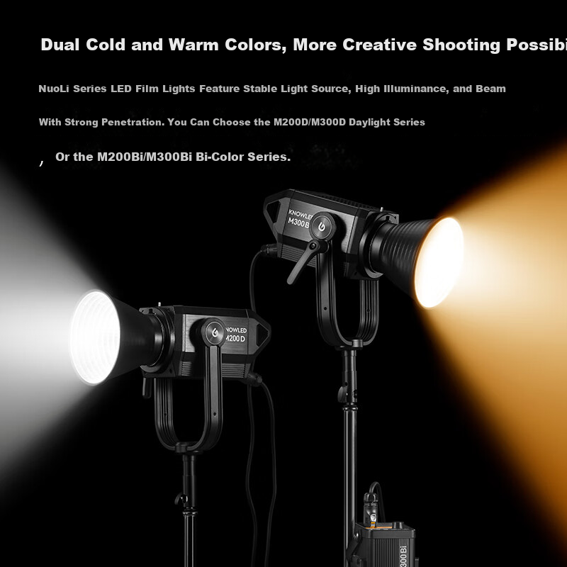 Godox M300Bi Professional High-Power Studio Video Light LED Fill Light for Photography Live Streaming Portable Spotlight【Official Standard Edition】