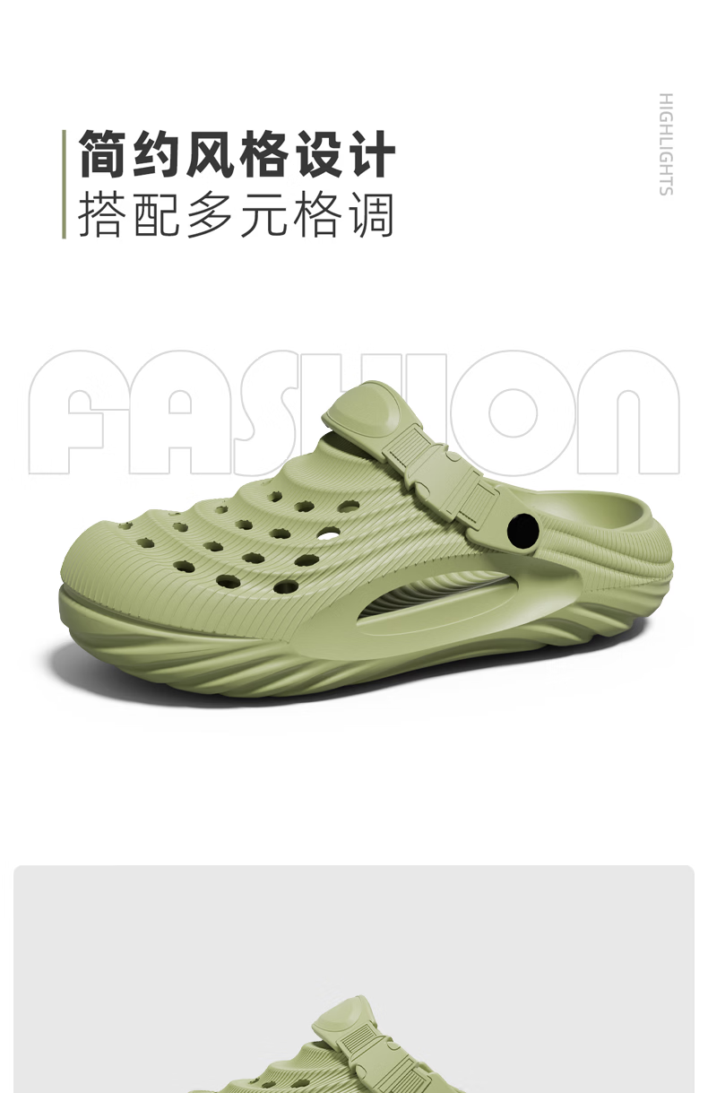 XGGC Men's Outdoor Waterproof EVA Non-Slip Summer Driving Hole Shoes for Creek Hiking and Fishing, Black, Size 42-43 10