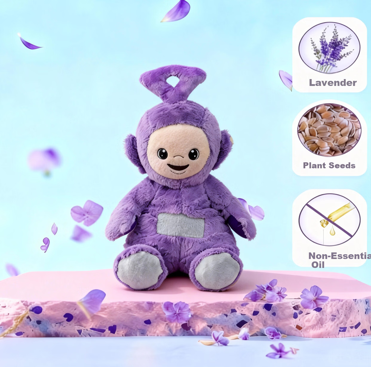 AiWarmies Teletubbies Dipsy Warmies UK Authentic Lavender Scented Soothing Sleep Aid Plush Toy Gift Practical Sleep Companion 5