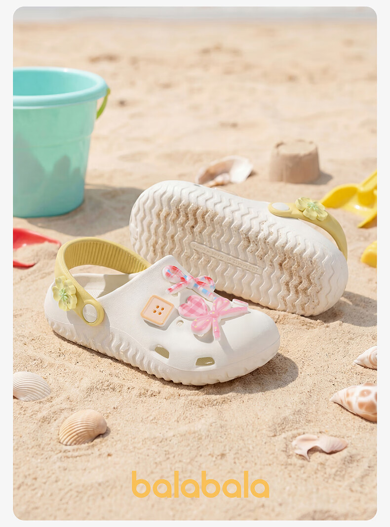 Balabala Girls' Summer Hollow Out Sandals Princess Breathable Outdoor Beach Slippers for Toddler and Big Kids 16