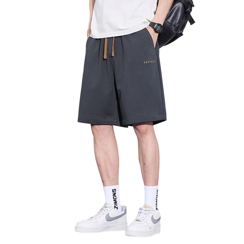 MARK FAIRWHALE Men's Summer Casual Loose Fit Five-Point Thin Straight-Leg Sports Travel Shorts