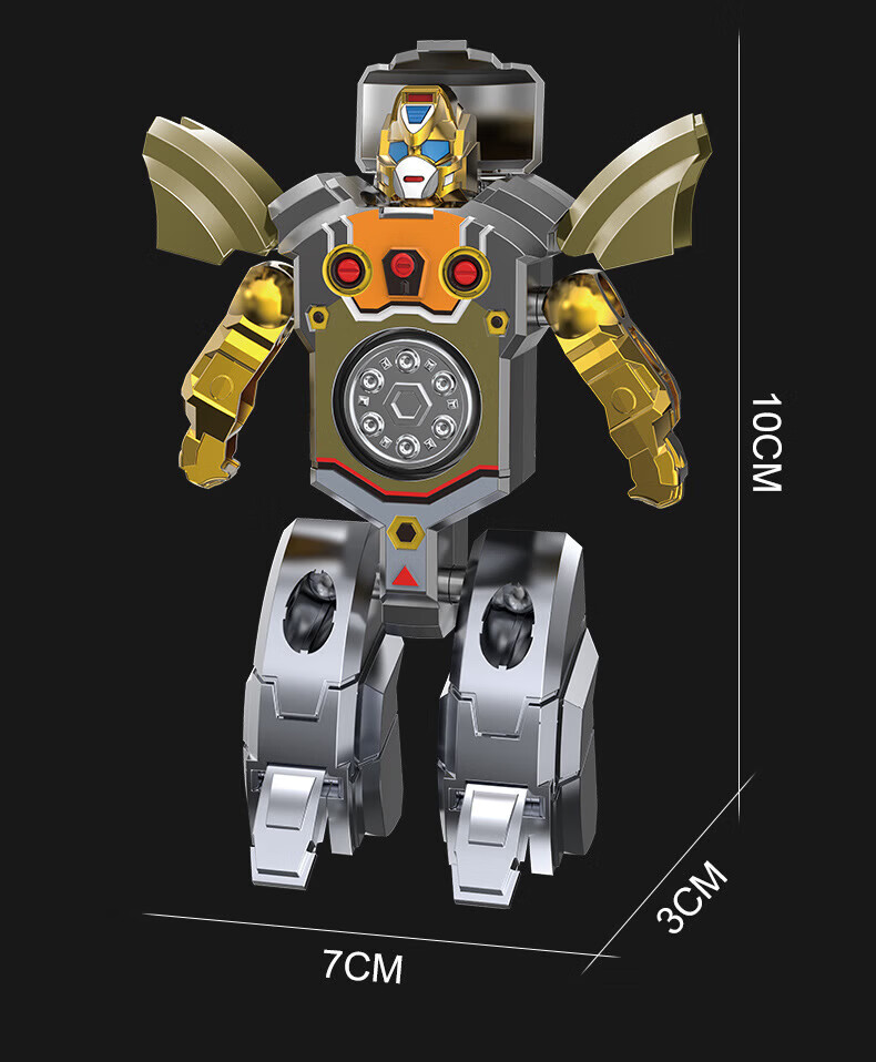 Kingstan Transforming Robot Fingertip Spinner Children's Toy for Boys Iron Giant Weird Black Technology Ages 6-14 8