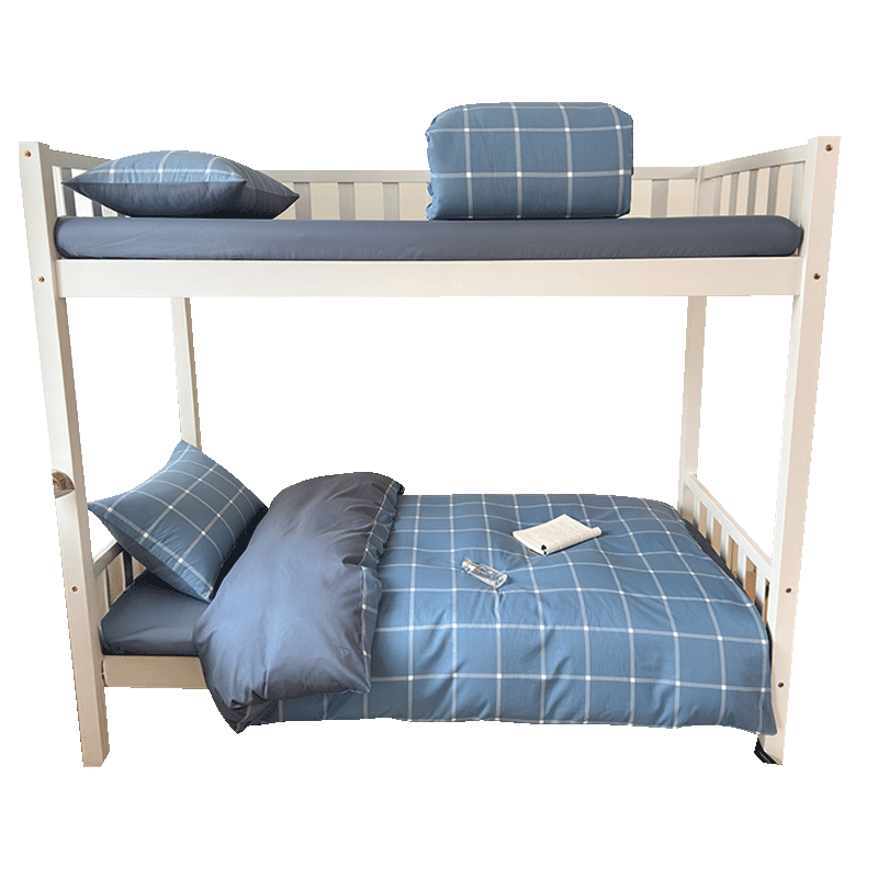 Wuyinliangpin Student All-Cotton Bedding Set (Six Pieces: Three-Piece Set + Duvet + Mattress Pad), Quilt for Dormitory Bunk Beds
