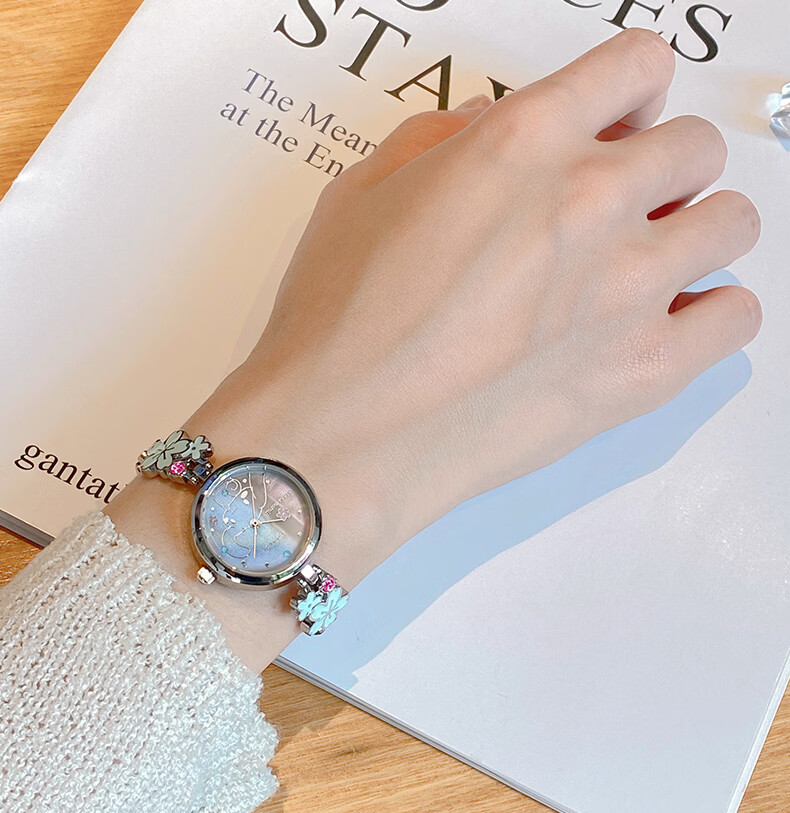 ZGO Sanrio Watch, Women's Butterfly Bracelet, Student Gift for Middle And High School, Cinnamoroll Valentine's Day Present for Girlfriend 18