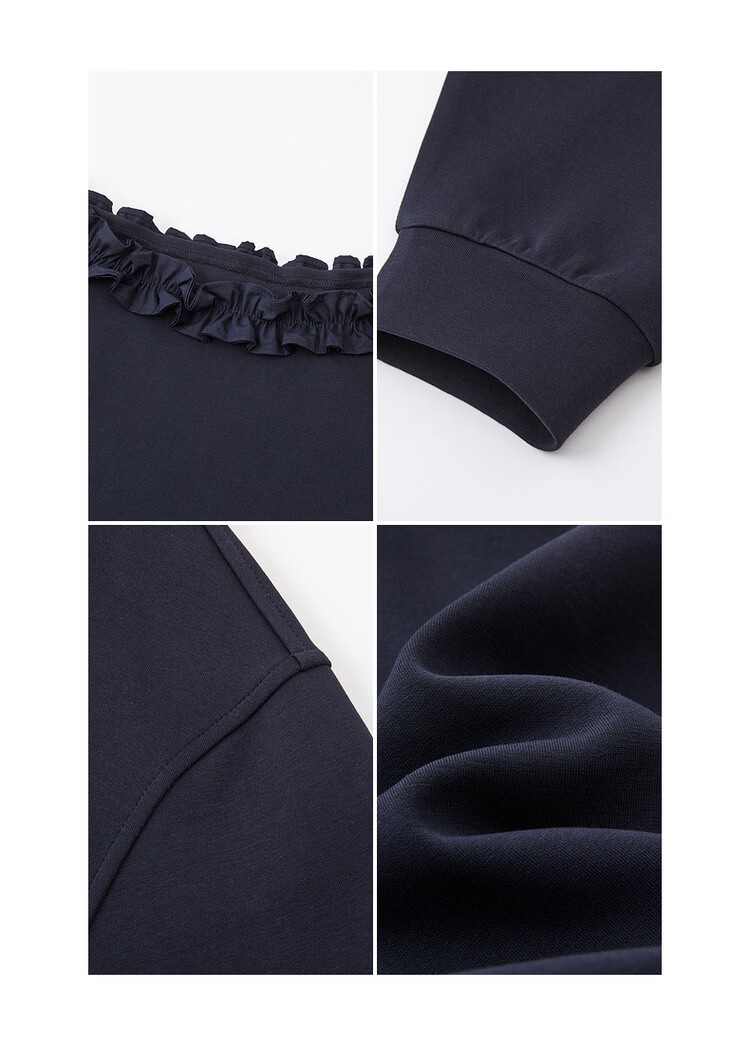 MT 【Comfort Cloud Cotton】Spring Elegant Off-Shoulder Lace Trim Loose Casual Women's Sweatshirt 12