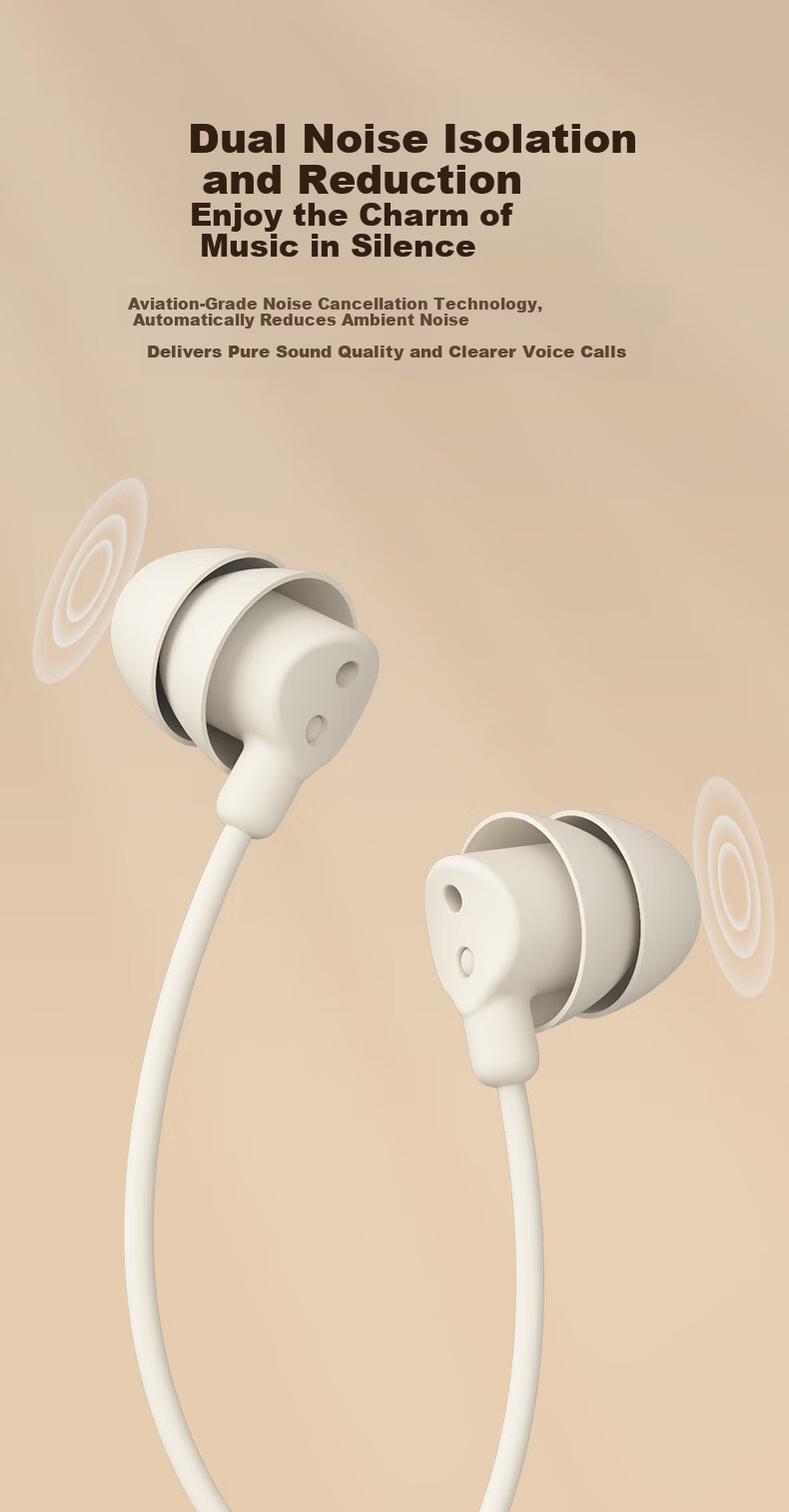 KOVOL Wired Sleep Earphones with Noise Reduction, In-Ear Type-C Sleep Headset for Side Sleep, Running, and Computer Use 8