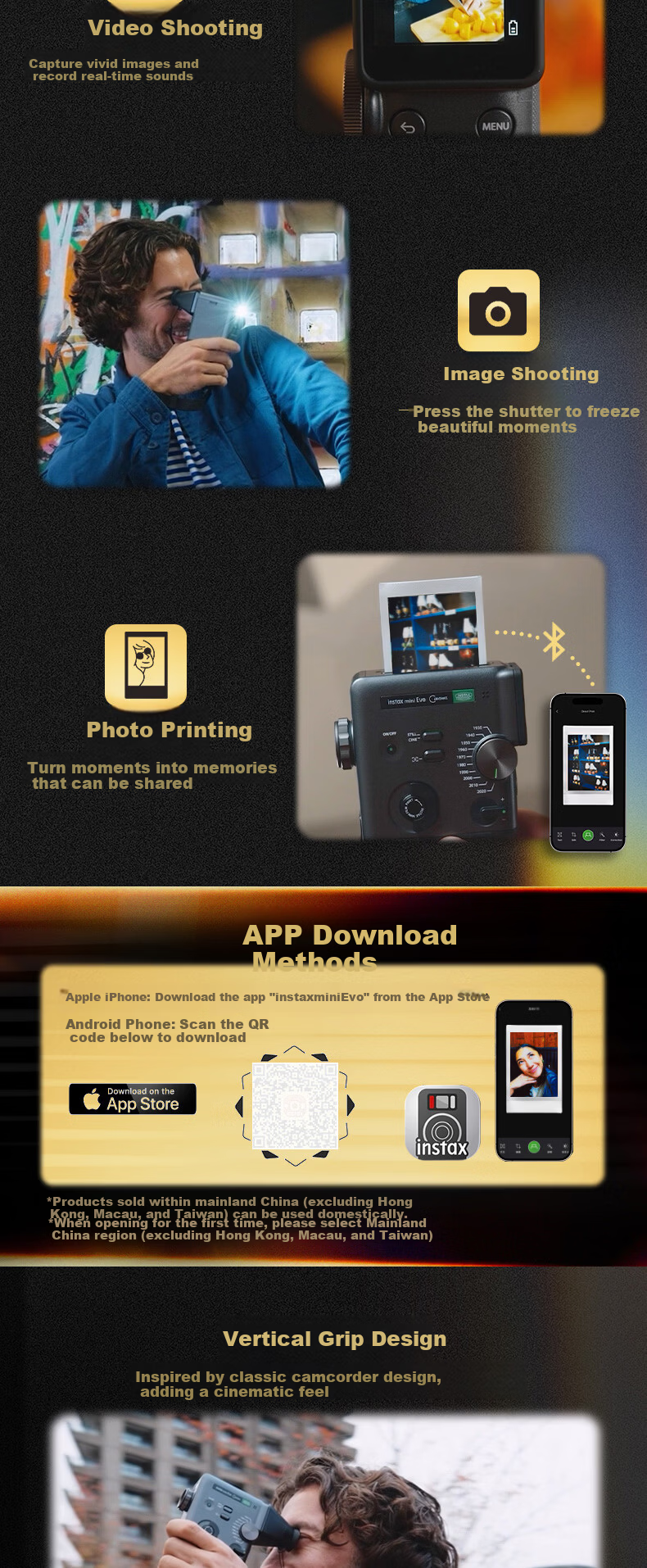INSTAX Fujifilm Instant Mini Evo Cinema 2