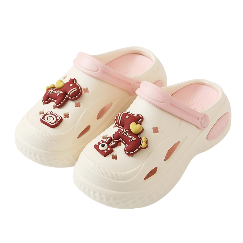 Cartelo Crocodile Cartoon Clog Shoes for Women Summer Sandals Beach Open Toe Slippers 1741 Pink Size 35-36