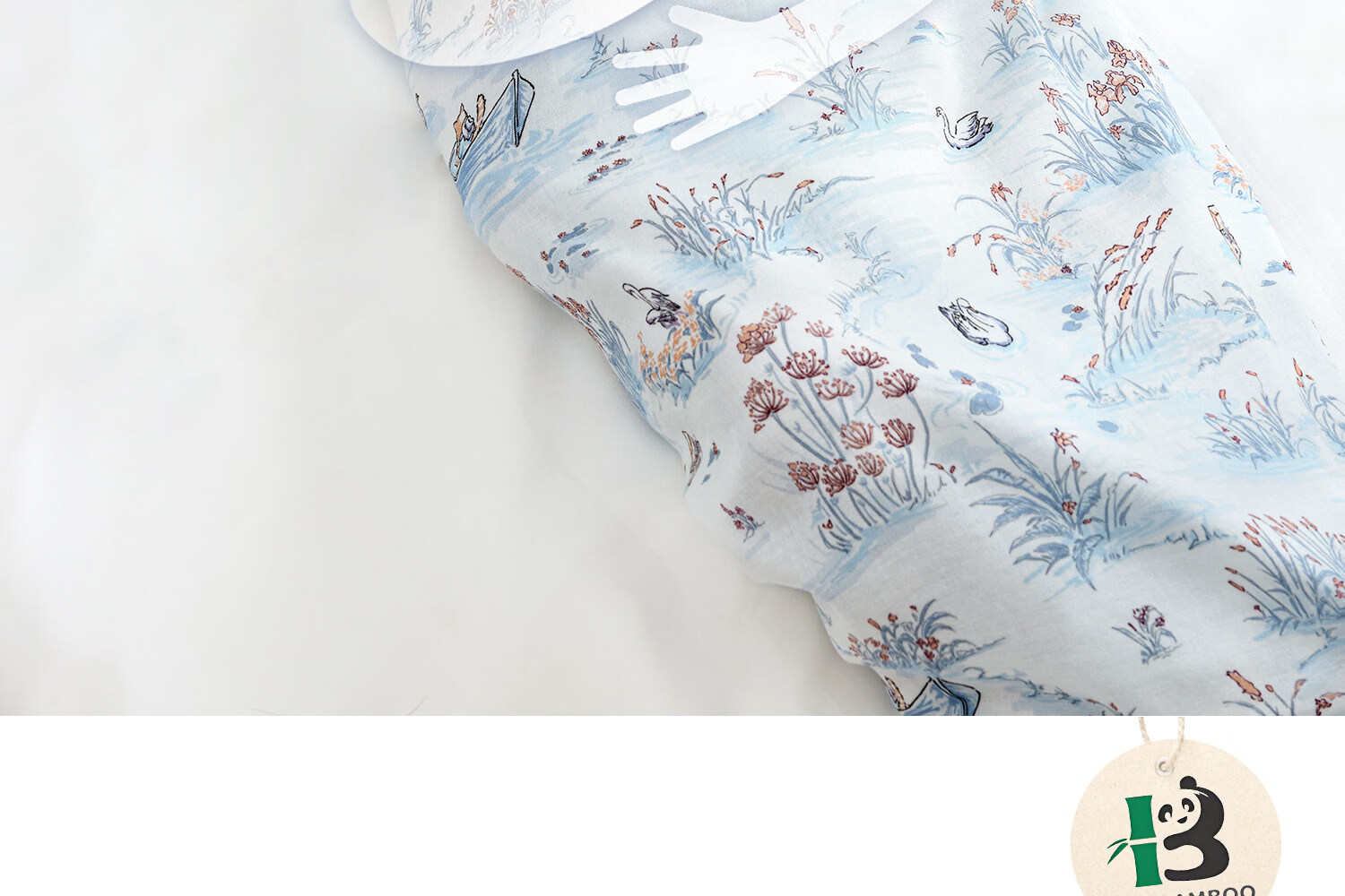DOMIAMIA Newborn Baby Swaddle Blanket Lightweight Muslin Wrap for All Seasons 8