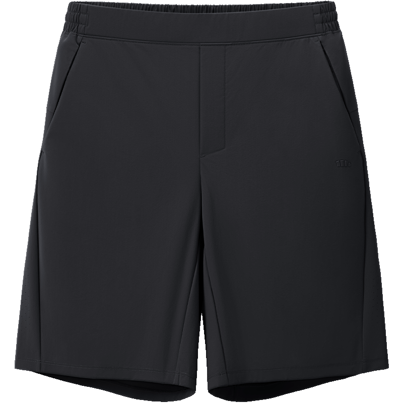 Beneunder Men's Elastic Cooling Breathable Outdoor Casual Sports Loose Fit Shorts AL022 Dusk Black L