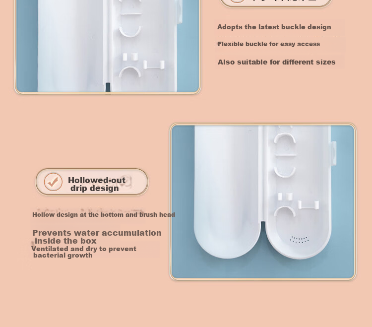Dong Nai Lun Electric Toothbrush Travel Case Portable Storage Box Compatible with Philips/Oral-B/Xiaomi/Huawei Blue Electric Toothbrush Travel Case 14
