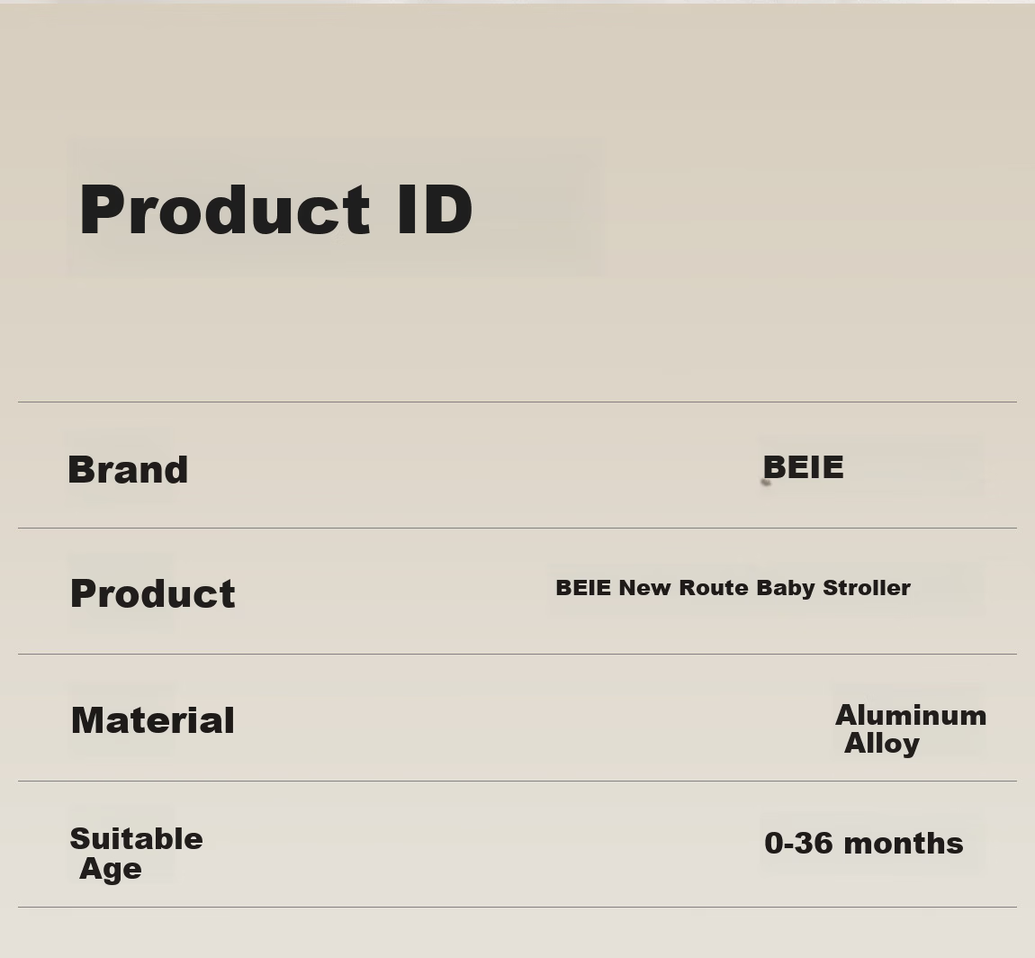 BEIESTATE New Route Baby Stroller Foldable Lightweight Kids Pram Sit and Recline Travel Stroller Mu Bai 28