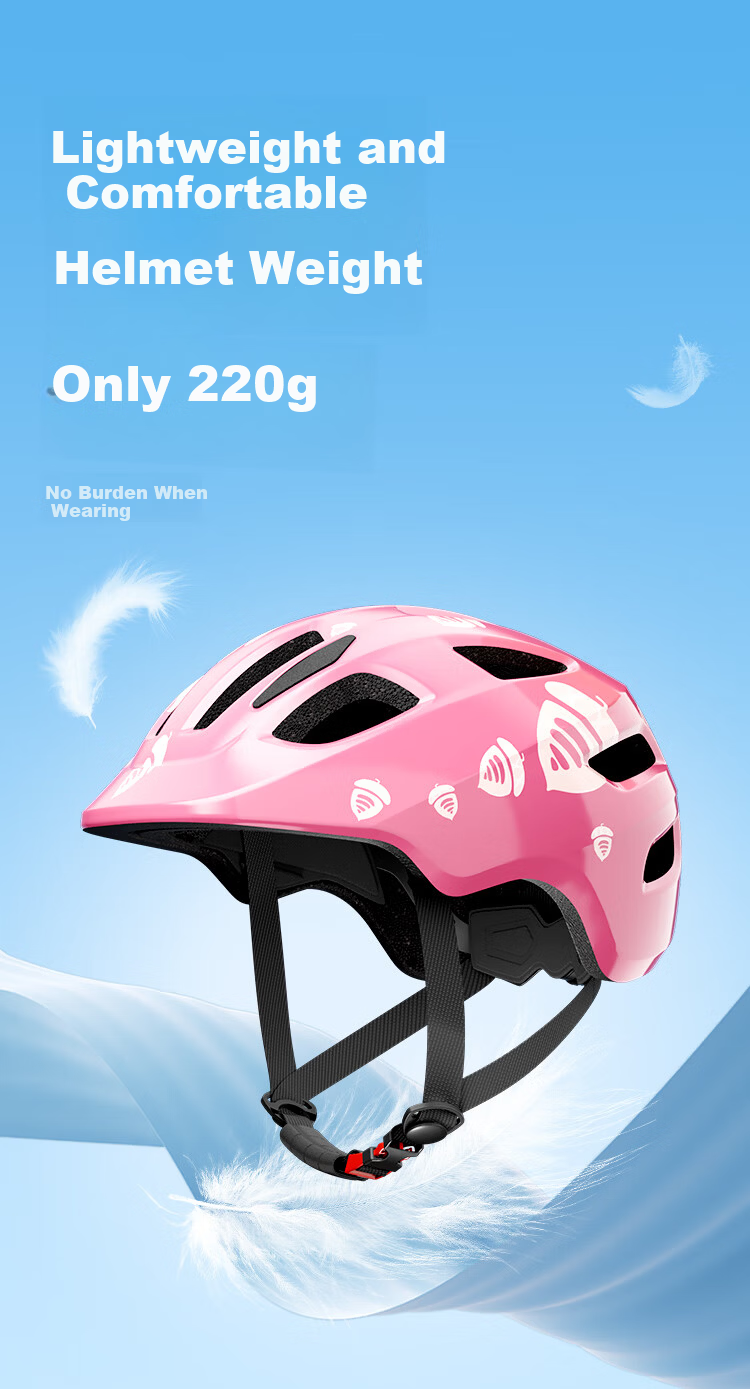 JD Jingzao Kids Helmet and Protective Gear Set 7-Piece Roller Skating Skateboarding Balance Bike Bicycle Safety Gear Hazelnut Pink S 6