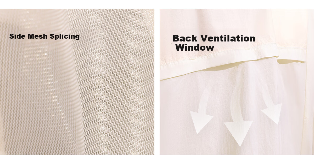 Panda Camel Original Yarn Heat-Blocking Sun Protection Cooling Breathable Summer Women's Sun Protection Jacket 8120 White, XXL 8