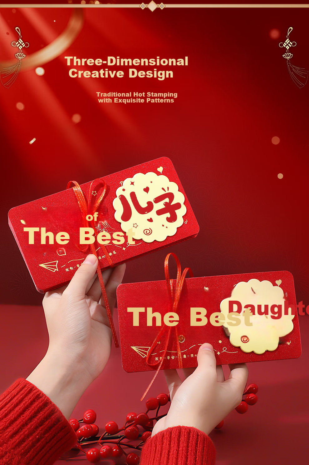 Ruowei Creative 2026 Year of the Horse Foldable Red Envelope Lucky Money Packet New Year Cash Gift Bag 4