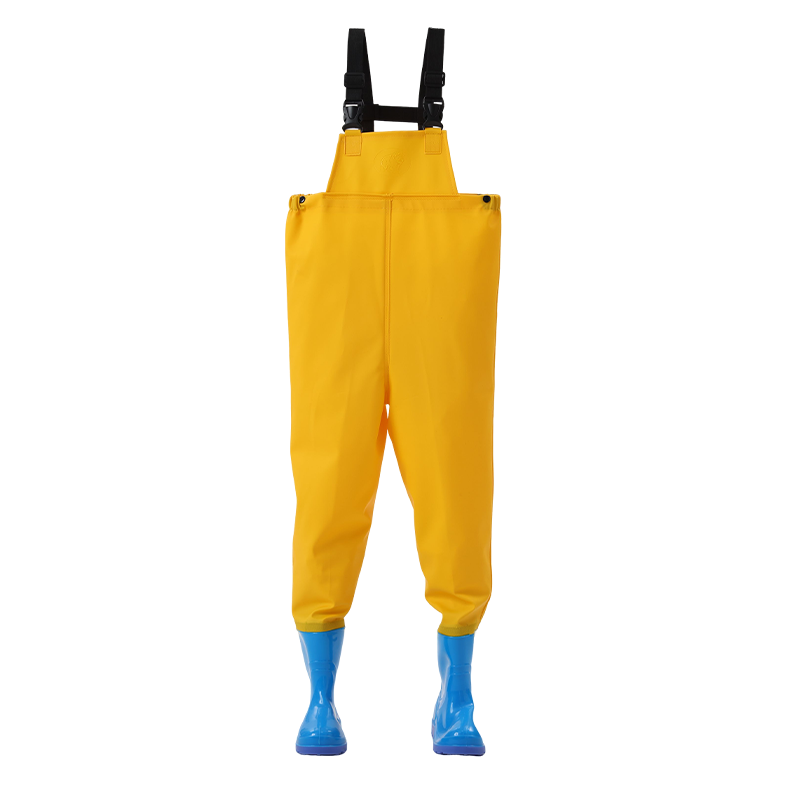 FOOTOPPO Kids Waterproof Rain Boots and Waders Full-Body Water Play Pants Splash Pants Water Gear Waterproof Rain Pants