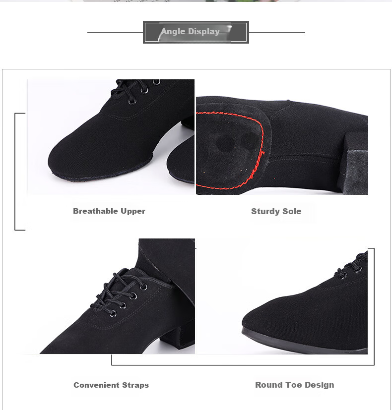 FOOTOPPO Women's Dance Shoes Ballroom Latin Modern Dance Shoes for Women 2