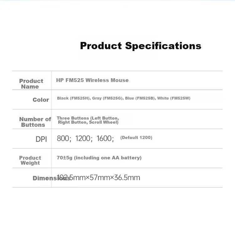 HP Bluetooth Wireless Dual-Mode Office Gaming Mouse Ergonomic Optical Mouse for Laptop Desktop Men and Women 2