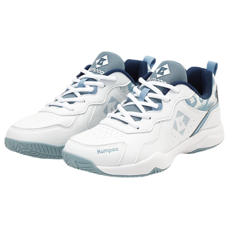 KUMPOO 2025 New Badminton Shoes Luying D21 Breathable Non-Slip Wear-Resistant Xunfeng Professional Sports Shoes 42 White/blue