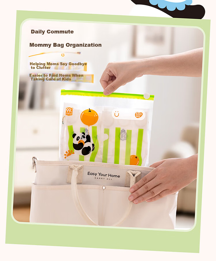Easy Your Home Maternity Antibacterial Clothing Storage Bag Baby Sealed Underwear Organizer Travel Packing Bag Dirt-Proof 11