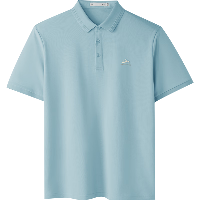 HLA Heilan Home Men's Short Sleeve Polo Shirt 26 Mountain Series Cool and Breathable Summer Short Sleeve