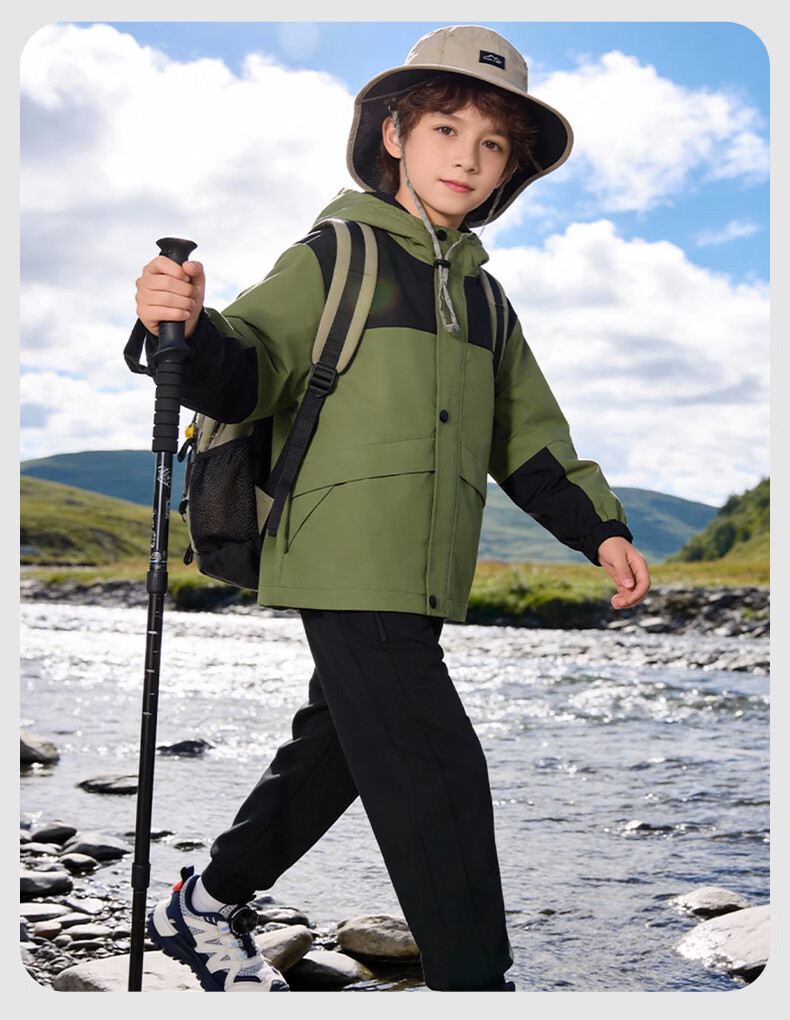 Baleno Boys' Outfit 2026 Autumn Winter New Outdoor Sports Jacket and Lightweight Sports Pants for Older Boys 15