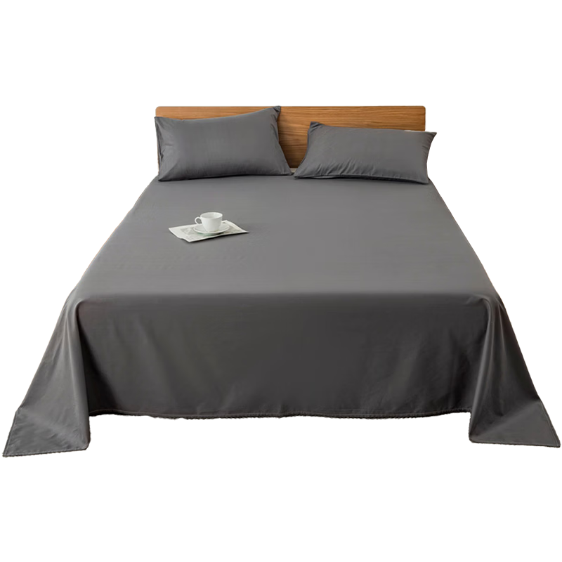 Wuyinliangpin Class A Pure Cotton Bed Sheet, Single Piece, Student Dormitory Single Person Full Cotton Flat Sheet, 0.9/1.2x2 Meter Bed, 160x230cm