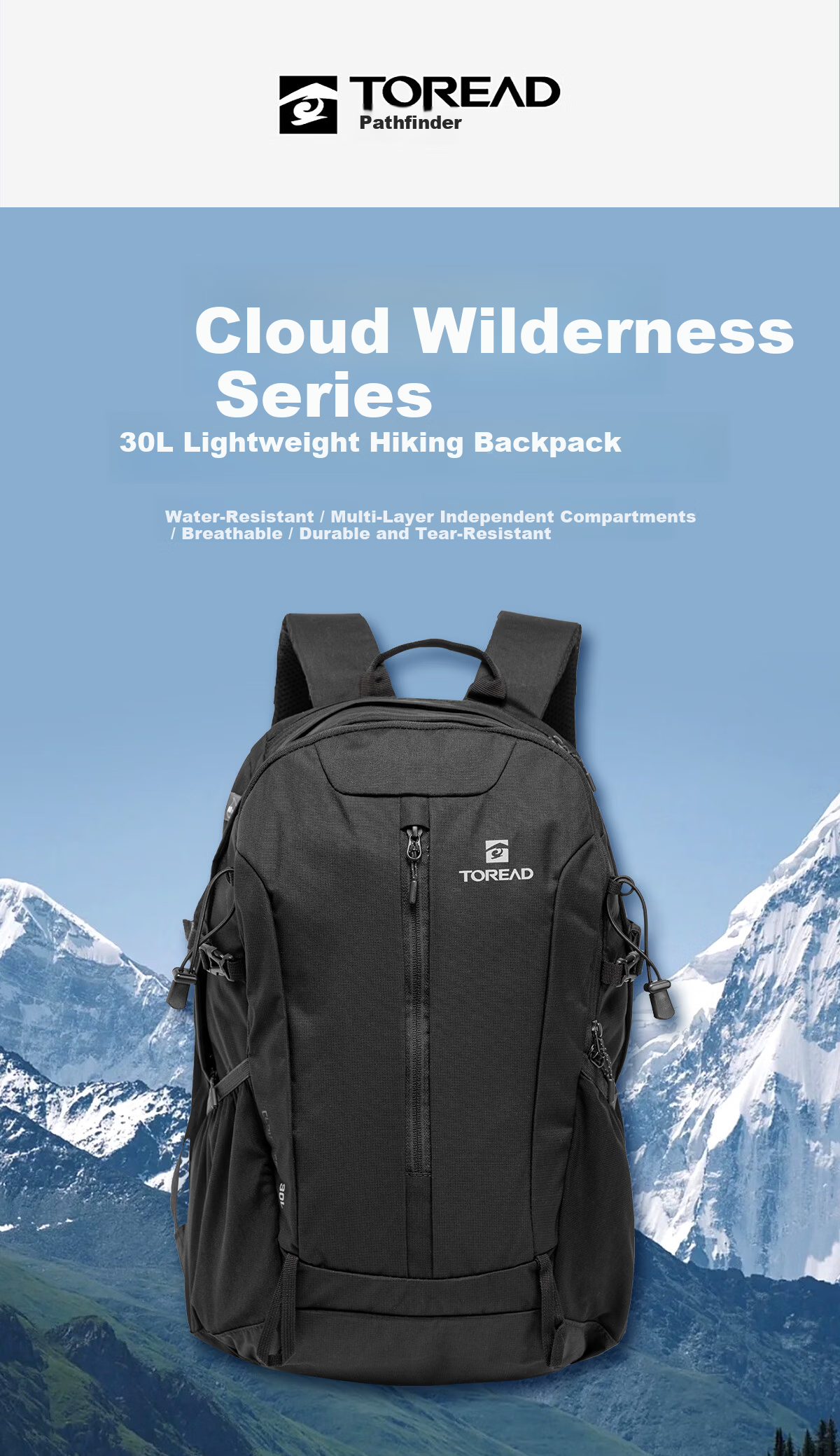 TOREAD Yunye 30L Hiking Backpack Camping Travel Outdoor Shoulder Bag TEBBBN80709 1